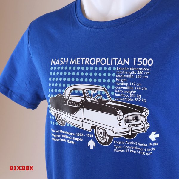 Nash Metropolitan t-paita sininen, miehet