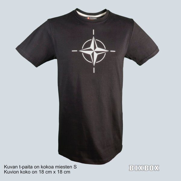 NATO kompassi, miesten t-paita, musta